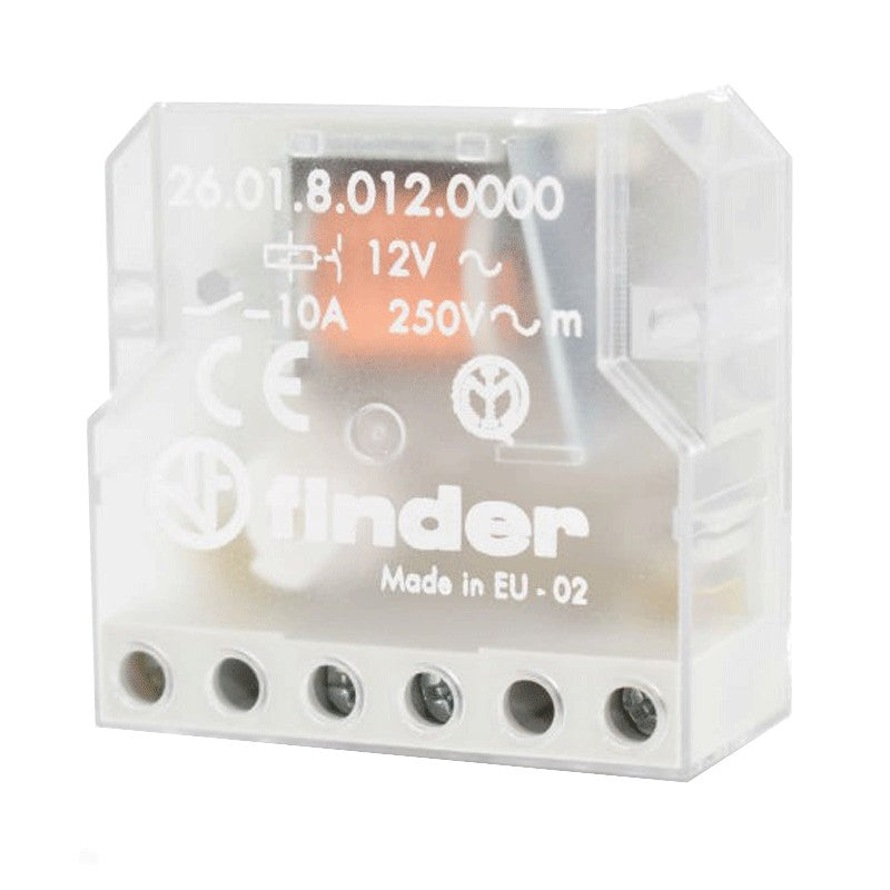 Relè interruttore ad impulsi 12V 10A Finder 26018012 Relè interruttore ad impulsi 12V 10A Finder 26018012